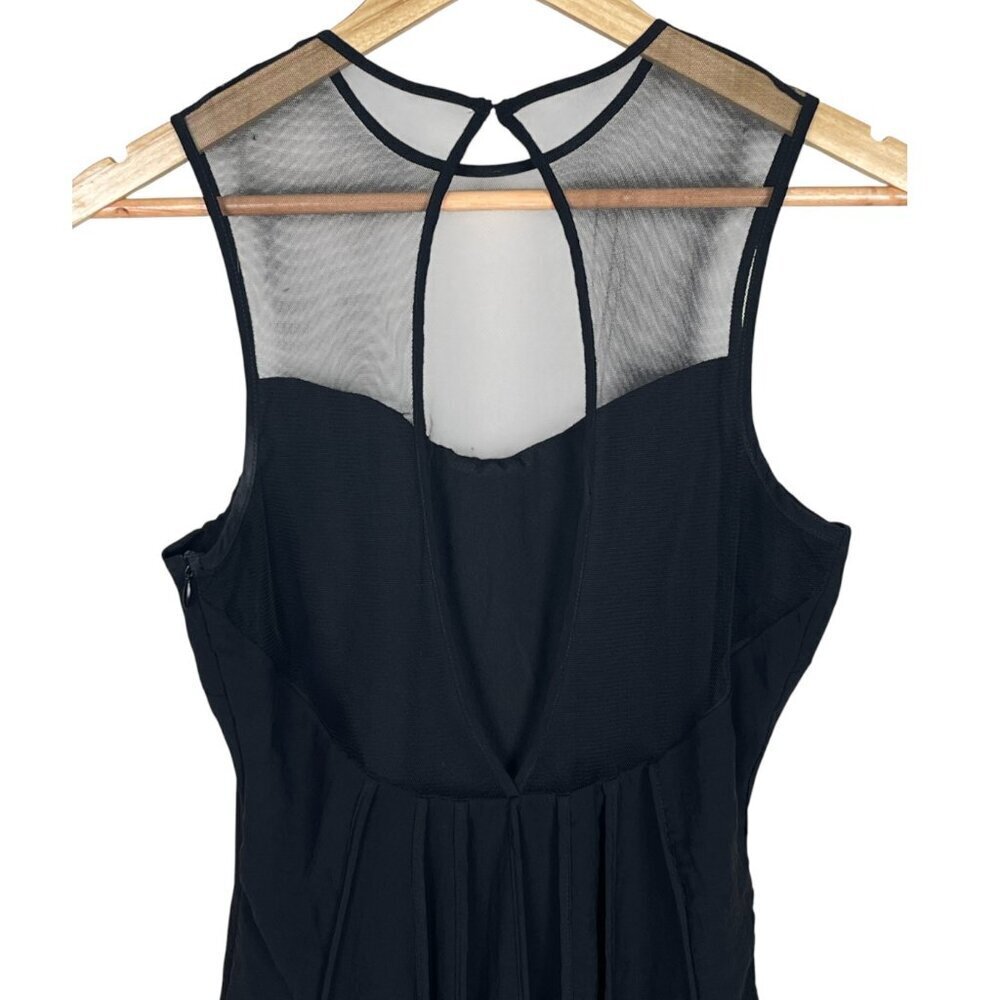 DRESS THE POPULATION 'JADE' ILLUSION YOKE CHIFFON HIGH LOW DRESS - Picture 9 of 12